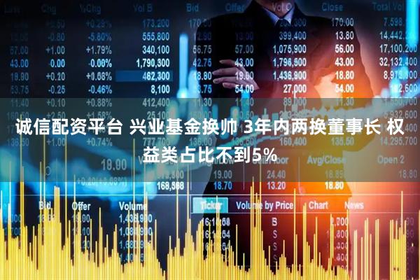 诚信配资平台 兴业基金换帅 3年内两换董事长 权益类占比不到5%